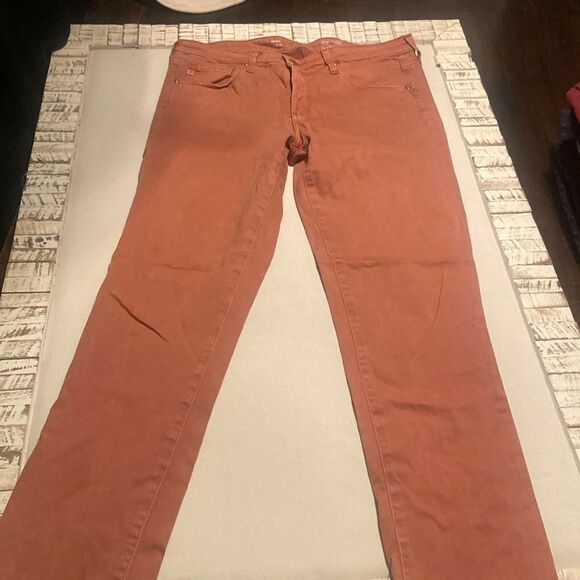 Ag Adriano Goldschmied Prima cigarette leg dusty rose jeans size 29 - Picture 1 of 11